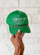 Load image into Gallery viewer, Cowboy Hat Trucker Hat (chain not included)
