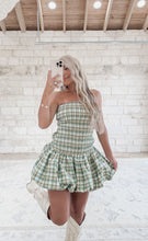 Load image into Gallery viewer, Just My Luck Smocked Tube Bubble Mini Dress
