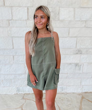 Load image into Gallery viewer, Ella Olive Overall Romper