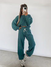Load image into Gallery viewer, Daily Edit Star Patch Sweatshirt and Joggers - Dark Teal
