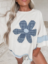 Load image into Gallery viewer, Indie Daisy Patch Washed Terry Top