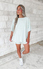 Load image into Gallery viewer, Harlow Mineral Washed Shorts Set - Soft mint