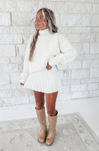 Load image into Gallery viewer, Blair Turtleneck Pullover Sweater and Pleated Skirt Set
