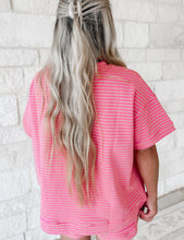 Load image into Gallery viewer, Brooklyn Striped Oversized Short Set