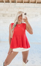 Load image into Gallery viewer, Feeling Just Right Flared Ribbed Knit Sweater Top - Papaya