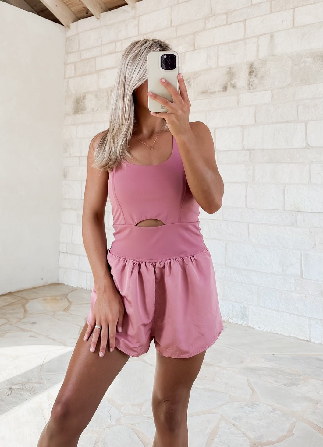 Jana Athletic Mauve Romper