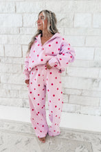 Load image into Gallery viewer, Happy Hour Polka Dot Printed Quarter Zip Sweatshirt and Pants