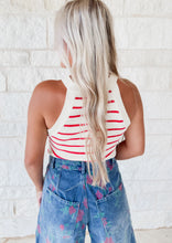 Load image into Gallery viewer, Flatter Me Striped Ribbed Tank