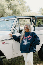 Load image into Gallery viewer, PREORDER/ Lucky &amp; Mallard Mock Neck Sweatshirt (ships early NOV. ‼️)