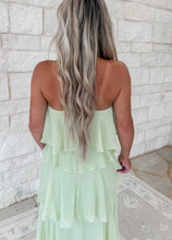 Load image into Gallery viewer, Palm Villa Halter Neck Ruffled Maxi