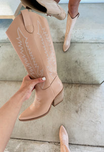 Izabella Nude Cowgirl Boots