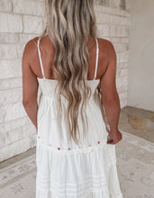 Load image into Gallery viewer, All American Embroidered Tiered Maxi - Ecru