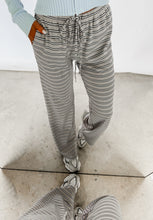 Load image into Gallery viewer, All Day Comfort Mid Waisted Wide Leg Striped Pants
