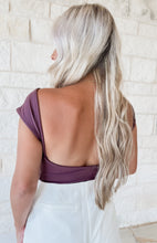 Load image into Gallery viewer, All About Confidence Boat Neck Open Back Bodysuit - Brown