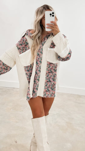 Happiest Moment Floral Button Down Shirt