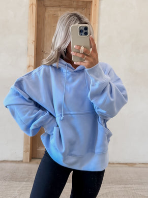 Everything I Need Oversized Hoodie - Spring Blue