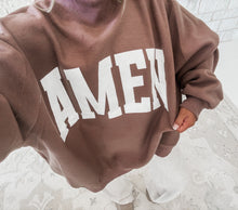 Load image into Gallery viewer, WWJD/AMEN Reversible Mock Neck Sweatshirt