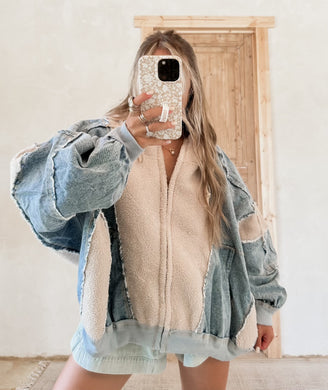 On The Town Denim Mix Jacket