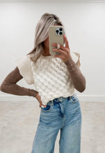 Load image into Gallery viewer, Retro Radiance Flutter Sleeve Sweater