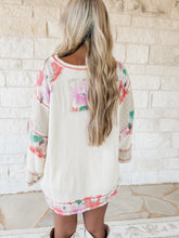 Load image into Gallery viewer, Let It Be Peace Patch Stitch Knit Top
