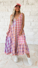 Load image into Gallery viewer, Be Different Plaid Mix Jumpsuit