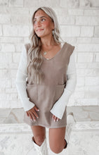 Load image into Gallery viewer, Where The Wind Blows V Neck Sleeveless Knit Mini Dress