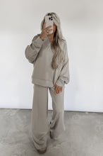 Load image into Gallery viewer, Catching Flights Scuba Collared Pullover + Pant Set - Ash Mocha