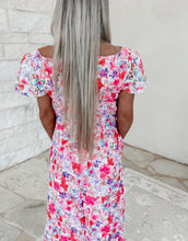 Load image into Gallery viewer, Evening Glow Short Sleeve Floral Lace Midi Dress