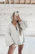 Load image into Gallery viewer, More To Come Ash Grey Half Zip Pullover
