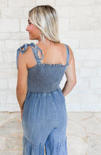 Load image into Gallery viewer, Perfect Plan Smocked Ruffled Jumpsuit