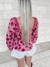 Load image into Gallery viewer, Take My Time Lace Neck Trim Tie Front Top (FINAL SALE)