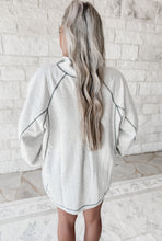 Load image into Gallery viewer, More To Come Ash Grey Half Zip Pullover