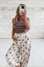 Load image into Gallery viewer, Stay Put High Neck Stripe Padded Tank