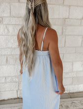 Load image into Gallery viewer, Stripe It Striped Sleeveless Midi - Ivory/D. Blue