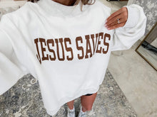 Load image into Gallery viewer, Cross / Jesus Saves Reversible Mock Neck