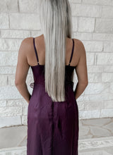 Load image into Gallery viewer, On My Terms Bow Midi Dress- Plum