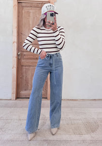 Willow Bow Waist Denim Jeans