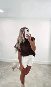 Fall Festival Brown Sweater Top