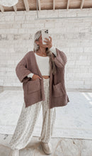 Load image into Gallery viewer, Keeping You Close Chunky Knit Cardigan - Chocolate