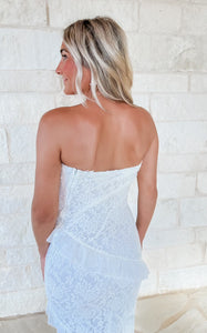 Ready For You White Lace Maxi