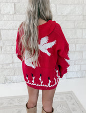 Load image into Gallery viewer, Desert Bird Knit Zip Cardigan