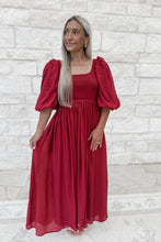 Load image into Gallery viewer, Raina Burgundy Maxi