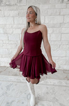 Load image into Gallery viewer, Secret Crush Burgundy Mini Dress