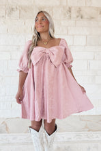 Load image into Gallery viewer, Loving This Part Babydoll Mini Dress - Pink Rose