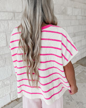 Load image into Gallery viewer, Dock The Boat Terry Top - Hot Pink