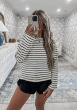 Load image into Gallery viewer, Winnie Striped Top - navy/white (FINAL SALE)