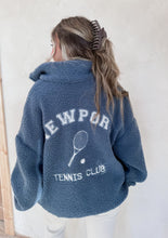 Load image into Gallery viewer, New Port Tennis Club Teddy Half Zip