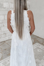Load image into Gallery viewer, Pretty In Power Flower Embroidery Maxi Dress - White