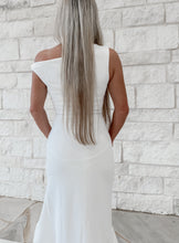 Load image into Gallery viewer, The Answer Is Yes One Shoulder Ruffle Maxi Dress - White