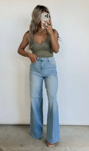 Out West High Rise Wide Leg Jeans